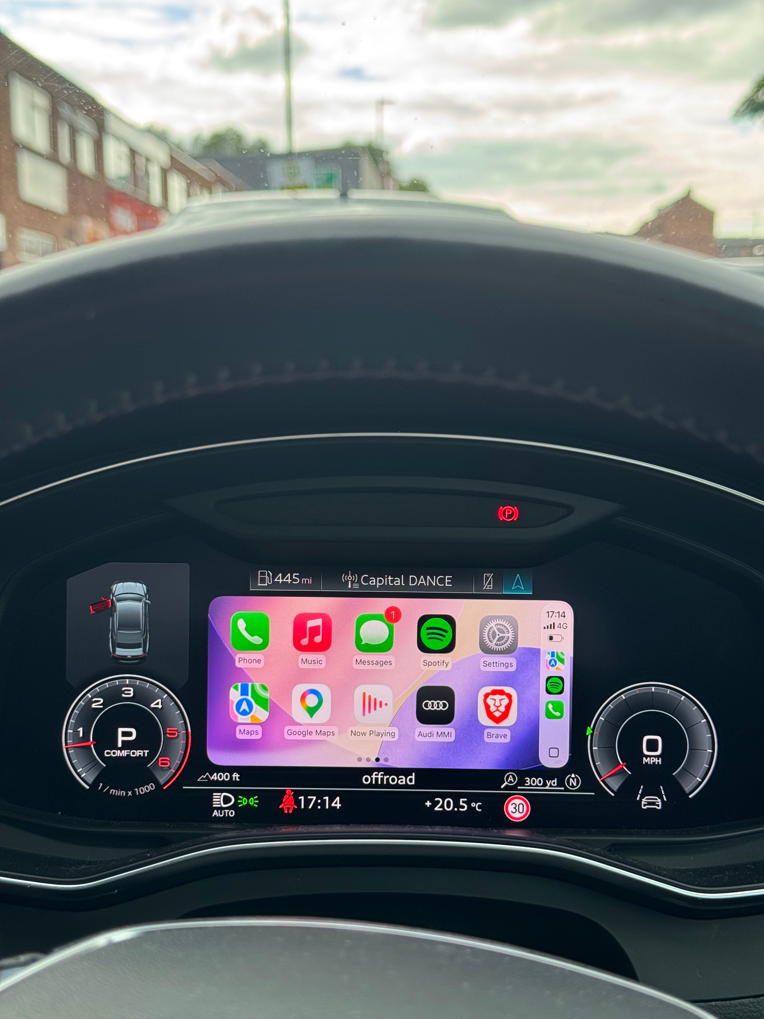 Audi MH2P OEM Virtual Cockpit CarPlay & Android Auto Display