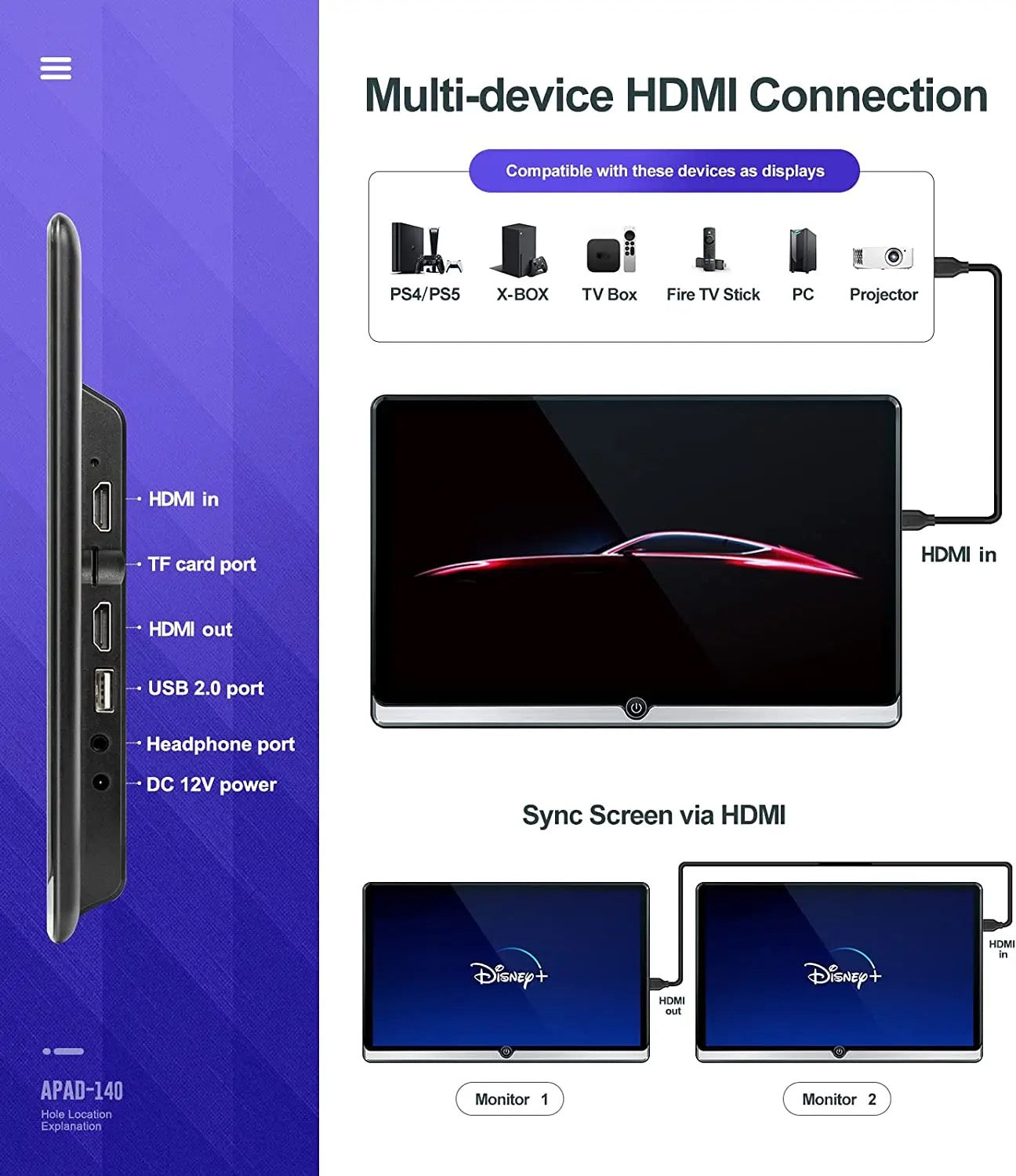 VMC Car Rear Seat Entertainment Screens (RES)